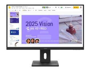 LENOVO ThinkVision E27Q-40 27" 100Hz QHD IPS Monitor 2K 2560x1440 16:9 4ms Tilt Swivel Pivot Height Adjust 2xHDMI DP VESA 3yr WTY Black ~63ECGAR2AU