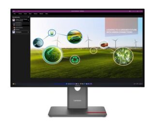 LENOVO ThinkVision P27Q-40 27" 120Hz QHD IPS Monitor 2K 2560x1440 16:9 4ms Height Adjustable Tilt Pivot Swivel HDMI DP USB hub VESA Tiny Support 3yr