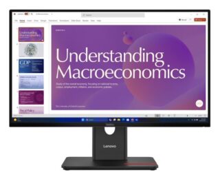 LENOVO ThinkVision T24D-40 23.8"/24" 120Hz FHD IPS Monitor USB-C Dock 100W DP Height Adjust Tilt Swivel Pivot HDMI DP LAN 4xUSB VESA ~62cdgar6au
