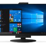 LENOVO ThinkCentre Tiny-in-One 27" 60Hz QHD Monitor 2560x1440 16:9 14ms Height Adjust Tilt Swivel Pivot HDMI DP USB3.1 Webcam Mic VESA Black 3YR