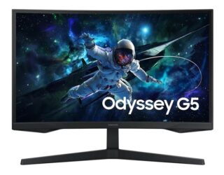 Samsung Odyssey G55C 32" QHD Curved Gaming Monitor 2560 x 144 165Hz16:9 1000R 1ms VA AMD FreeSync HDR10 DisplayPort HDMI Tilt VESA Headphone 3YR WTY