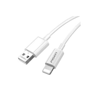 Pisen Mr White Lightning to USB-A Cable (1M) White - Fast Charge 2.4A