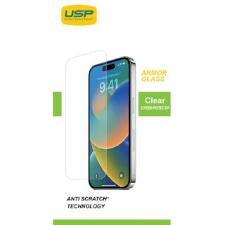 USP Apple iPhone 16 / iPhone 15 Pro / iPhone 15 (6.1") Armor Glass Full Cover Screen Protector - Impact-Resistant