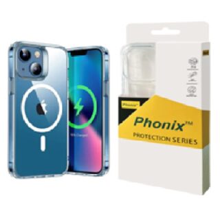 Phonix Apple iPhone 17e /  iPhone 16e / iPhone15 / iPhone 14 / iPhone 13 (6.1") Clear Rock Shockproof Case With MagSafe - Ultra-thin