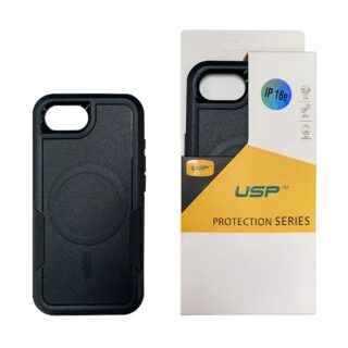 USP Apple iPhone 17e / iPhone 16e (6.1") Armor Light Case with MagSafe Black - Built-in magnets