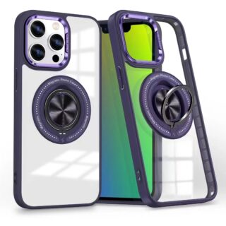 USP Apple iPhone 17 Pro Max (6.9") MagSafe Case with Ring Holder Purple - Silicone Bumper