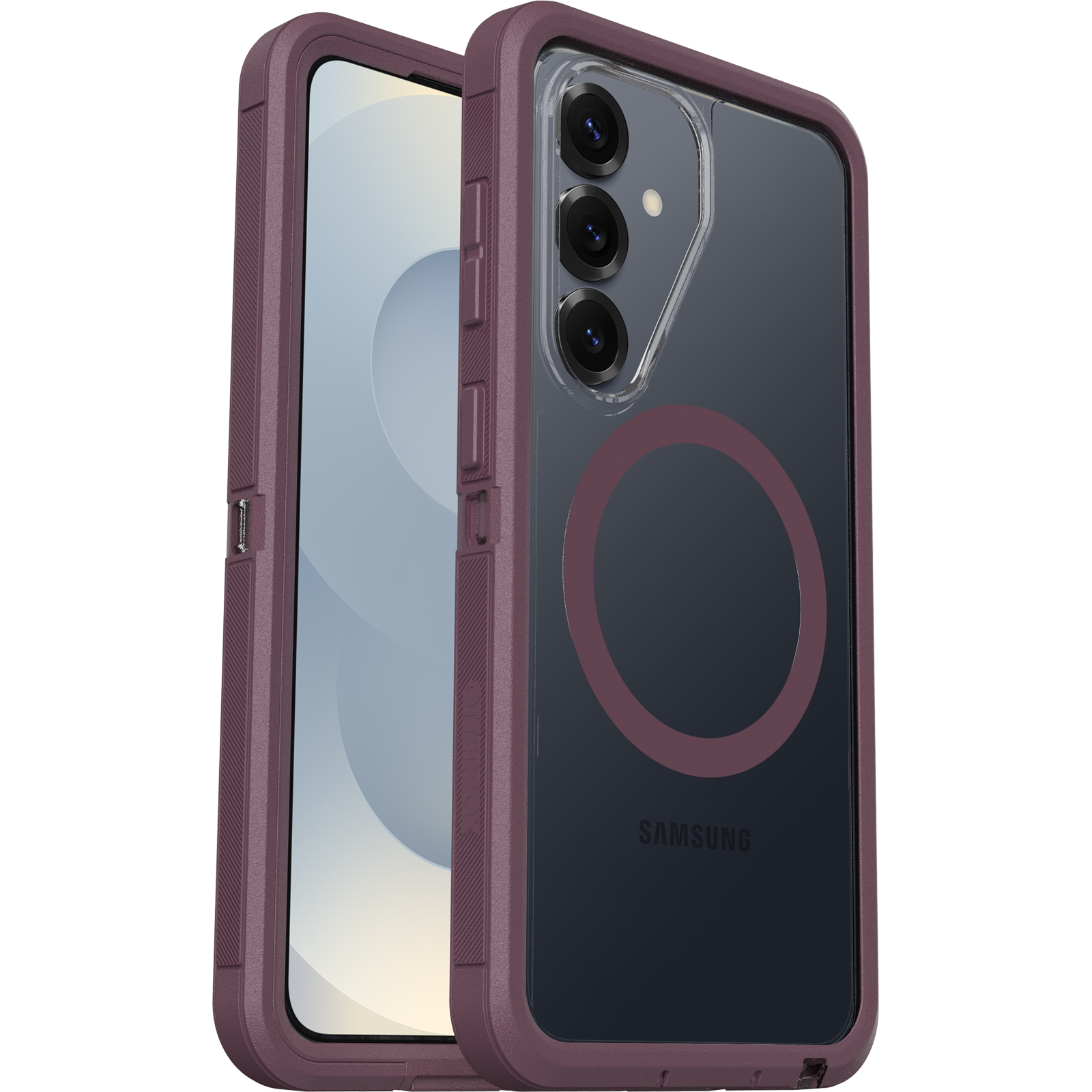 OtterBox Defender Pro XT Clear Samsung Galaxy S26 5G (6.3") Case Dye Hard (Clear/Purple) - (77-000088)
