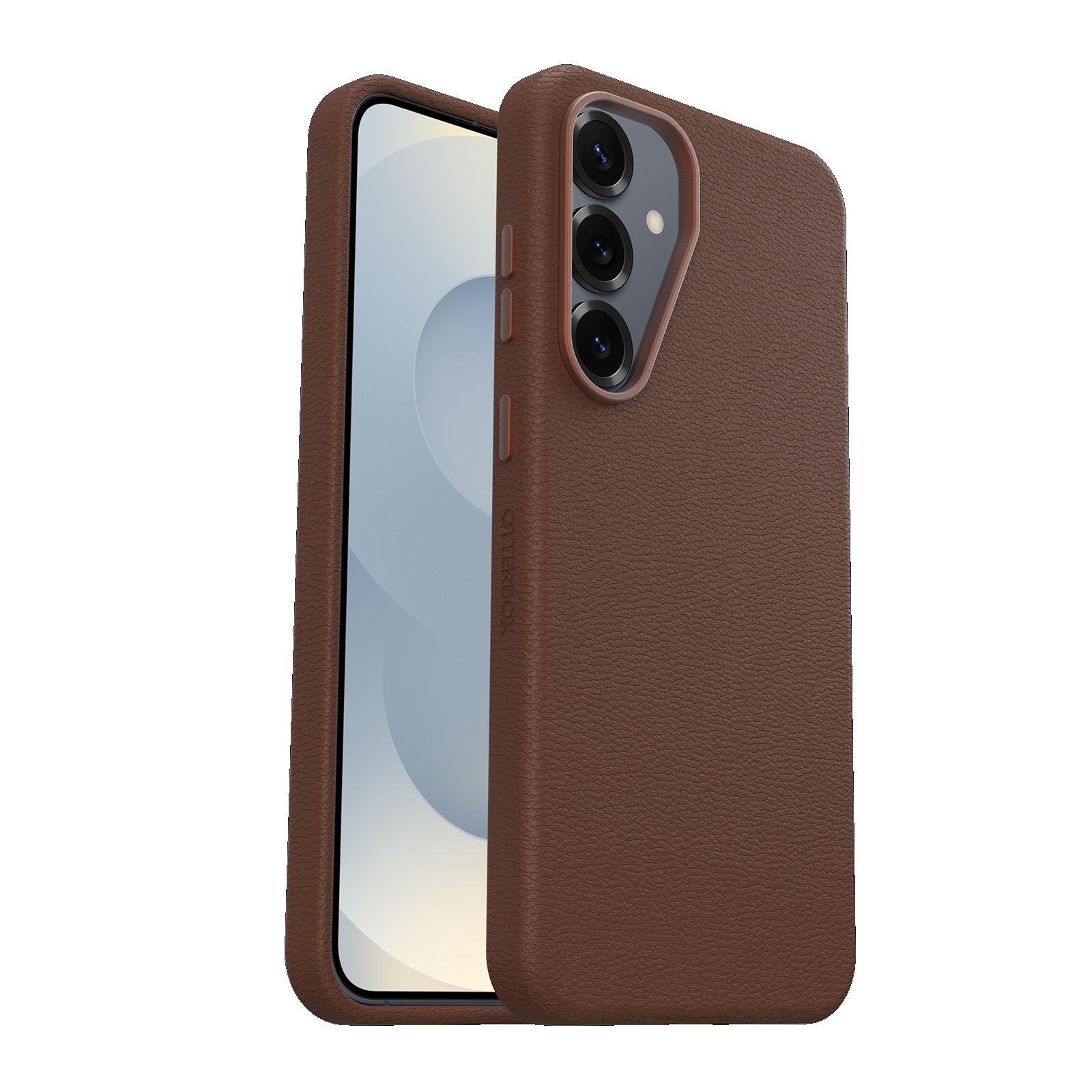 OtterBox Symmetry Cactus Leather Samsung Galaxy S25+ 5G (6.7") Case Rich Adobe (Brown) - (77-97448)