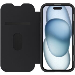 OtterBox React Folio MagSafe Apple iPhone 17e /  iPhone 16e / iPhone 15 / iPhone 14 / iPhone 13 (6.1") Case Black Crystal (Clear/Black)