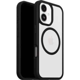 OtterBox React MagSafe Apple iPhone 17 (6.3") Case Black Crystal (Clear/Black) - (77-98591)