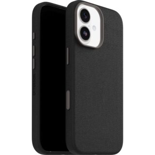 OtterBox Symmetry Cactus Leather MagSafe Apple iPhone 17 (6.3") Case Noir Ash (Black) - (77-99013)