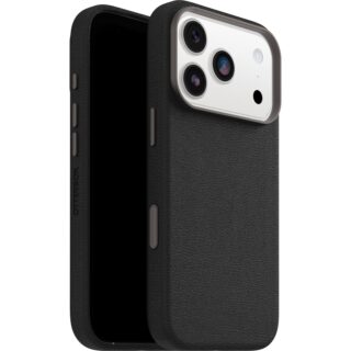 OtterBox Symmetry Cactus Leather MagSafe Apple iPhone 17 Pro (6.3") Noir Ash (Black) - (77-99045)