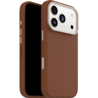 OtterBox Symmetry Cactus Leather MagSafe Apple iPhone 17 Pro (6.3") Desert Saddle (Brown) - (77-99049)