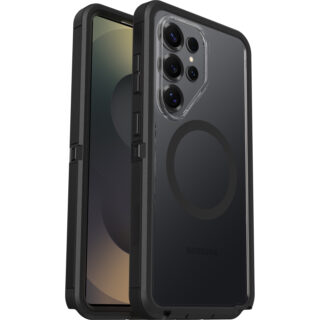 OtterBox Defender Pro XT Clear Samsung Galaxy S26 Ultra 5G (6.9") Case Dark Side (Clear/Black) -(77-99896)