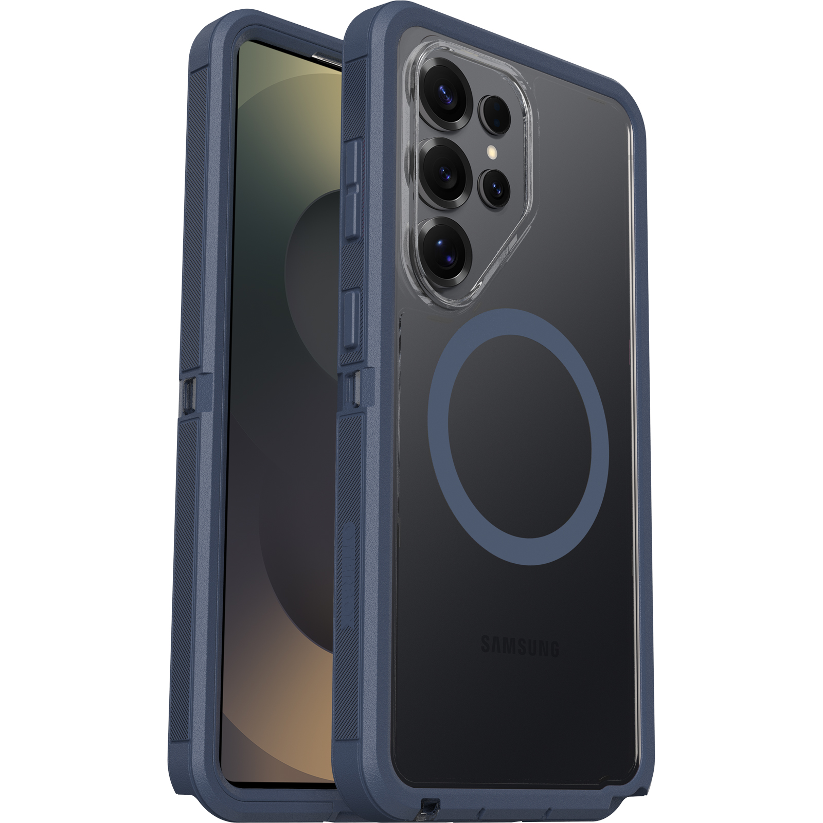 OtterBox Defender Pro XT Clear Samsung Galaxy S26 Ultra 5G (6.9") Case Mountain Storm (Clear/Blue) - (77-99899)