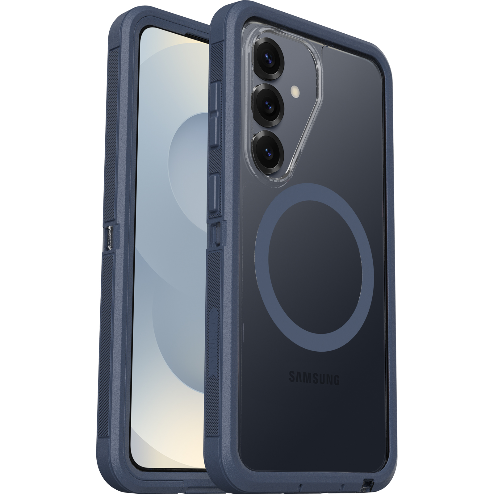 OtterBox Defender Pro XT Clear Samsung Galaxy S26 5G (6.3") Case Mountain Storm (Clear/Blue) - (77-99901)