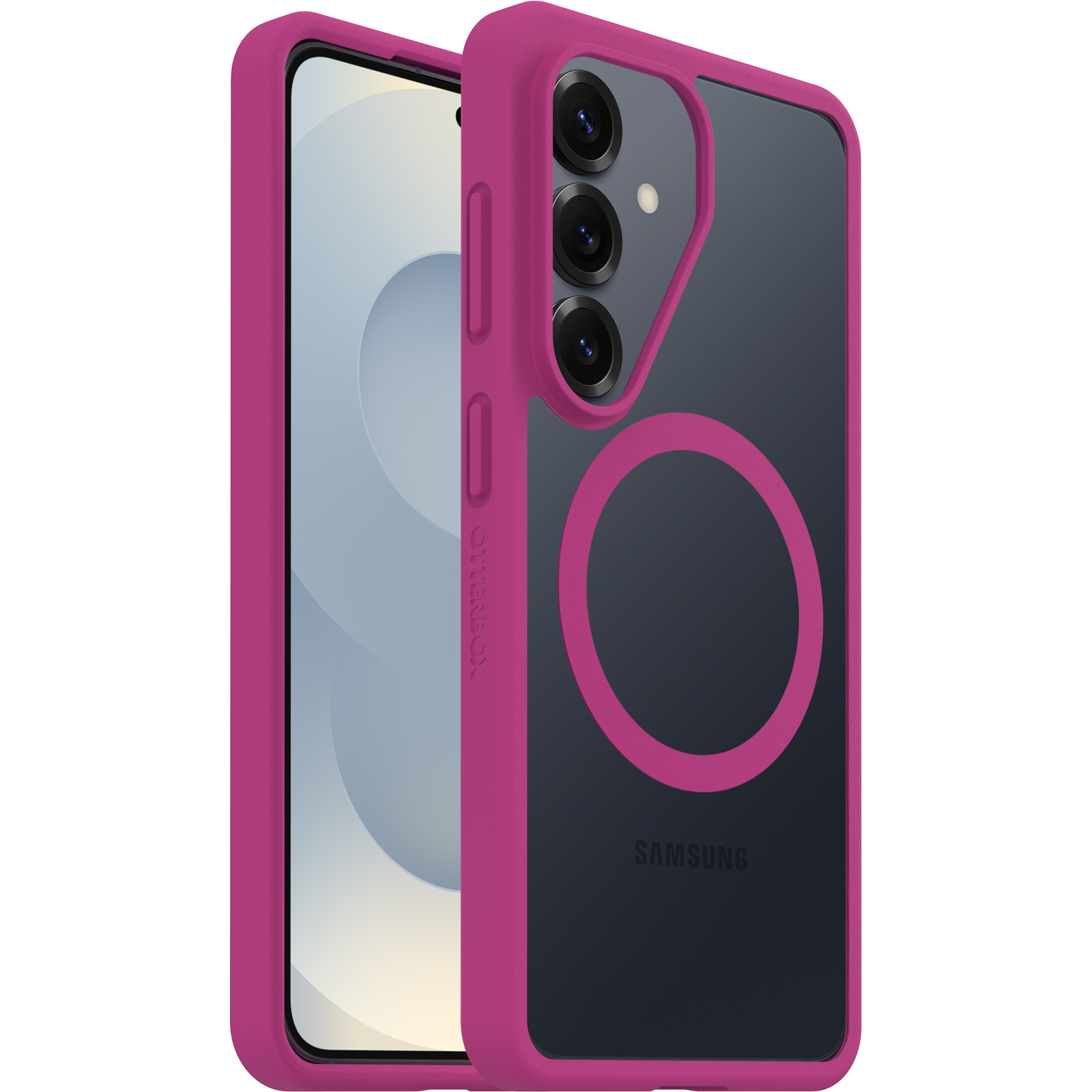 OtterBox React Magnets Samsung Galaxy S26 5G (6.3") Case Rose Crystal (Clear/Pink) - (77-99944)