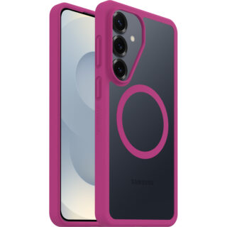 OtterBox React Magnets Samsung Galaxy S26+ 5G (6.7") Case Rose Crystal (Clear/Pink) - (77-99945)