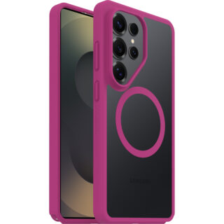 OtterBox React Magnets Samsung Galaxy S26 Ultra 5G (6.9") Case Rose Crystal (Clear/Pink) - (77-99946)