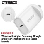 OtterBox 20W USB-C (Type I) PD Fast Wall Charger - White (78-81352)