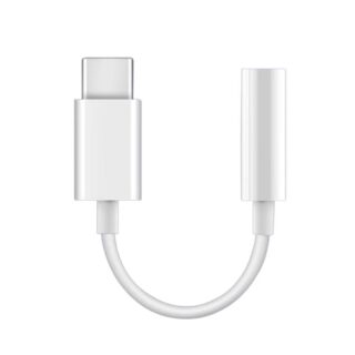 USP Type C to Aux 3.5mm DAC Headphone Jack Adapter - White (ALTAC)