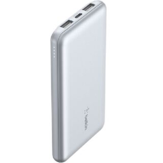Belkin BoostCharge CCC-Certified 10k mAh Power Bank (Triple-Port) + USB-C to USB-A Cable - Pearl Blue (BPB011btPB)