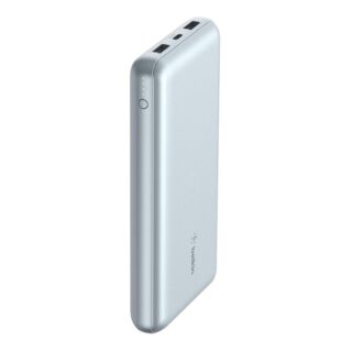 Belkin BoostCharge CCC-Certified 20k mAh Power Bank (Triple-Port) + USB-C  to USB-A Cable - Pearl Blue (BPB012btPB)