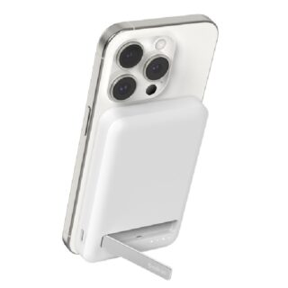 Belkin BoostCharge Pro 5k mAh Magnetic Power Bank With Qi2 + USB-C Cable (1M) - White (BPD006BTWH)