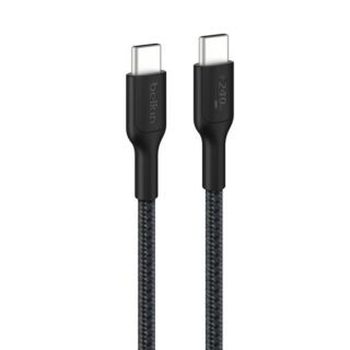 Belkin BoostCharge Pro Braided USB-C to USB-C Cable (1M) - Black (CAB025FQ1MBK)