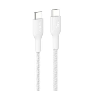 Belkin BoostCharge Pro Braided USB-C to USB-C Cable (1M) - White (CAB025fq1MWH)