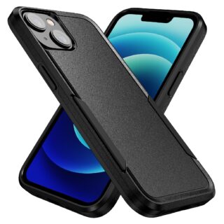 Phonix Rugged Apple iPhone 14 Plus (6.7") Armor Light Case Black - No-Slip
