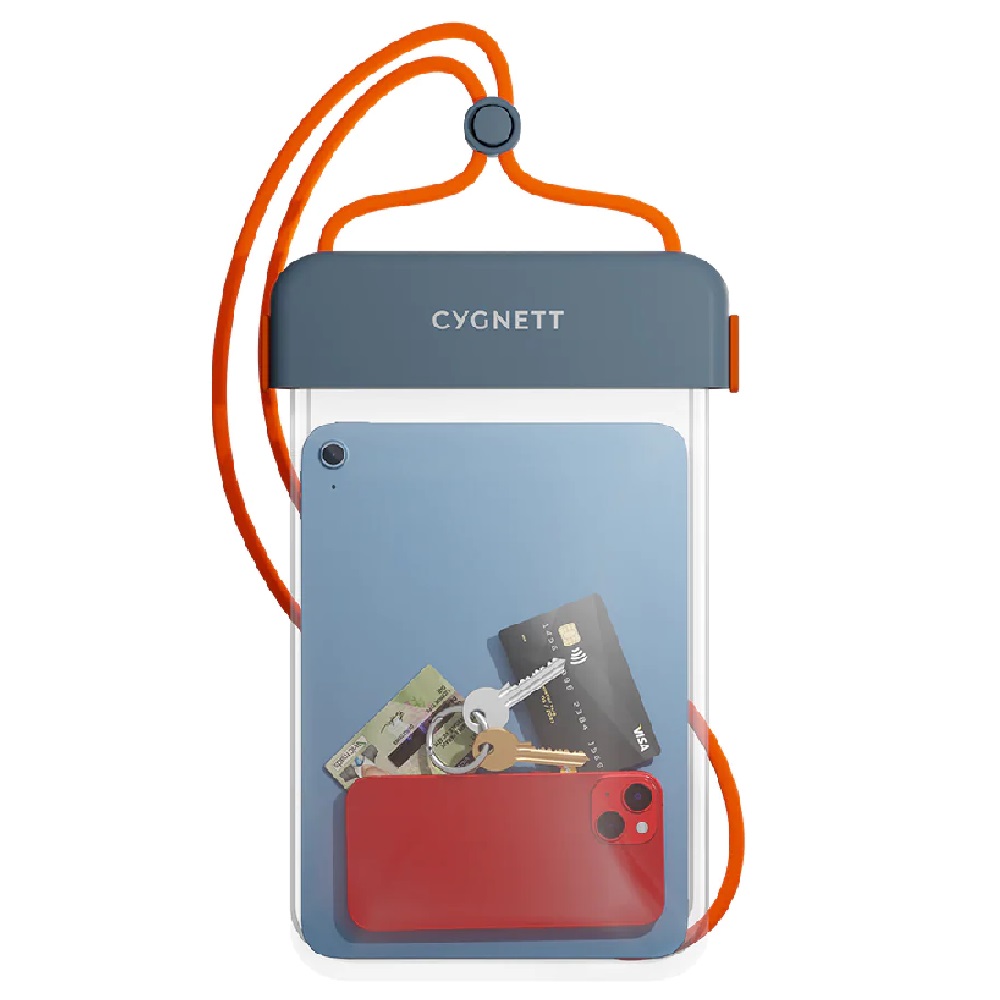 Cygnett AquaGuard Universal Waterproof Tablet Pouch - (CY4411CYWPP) Dust  Sand Protection