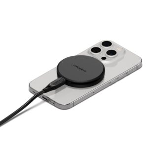 Cygnett ChargePuck Qi2 15W Fast Wireless Charger -Black(CY5061CCRGP)