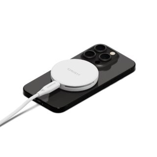 Cygnett ChargePuck Qi2 15W Fast Wireless Charger -White(CY5062CCRGP)