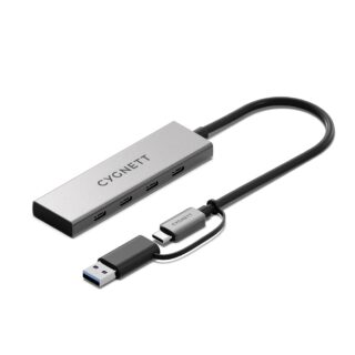 Cygnett Unite 4-in-1 USB-C to USB-C Hub- White(CY5390CYHUB)4x USB-C Ports