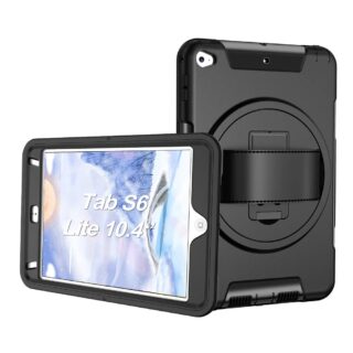 USP Rugged Samsung Galaxy Tab S6 Lite (10.4") Case Black -  Built-in-Kickstand