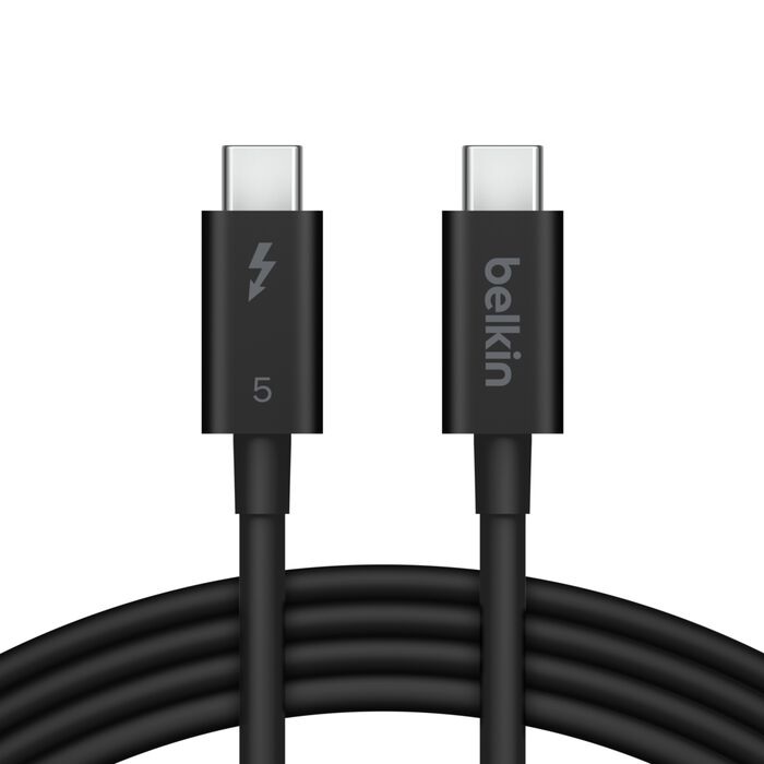 Belkin Connect Thunderbolt 5 USB-C to USB-C Cable (1M) - Black (INZ005fq1MBK)