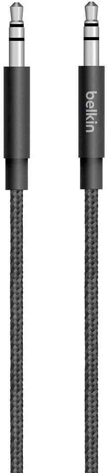 Belkin MIXIT Metallic AUX Cable (1.2M) - Black (AV10164bt04-BLK)