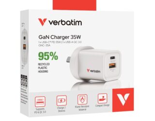 Verbatim 2 Port 35 Watt Portable GaN charger