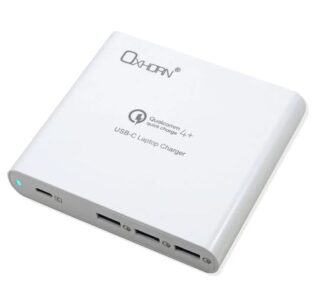 Oxhorn Multi-Functional USB Type C 87W Laptop Notebook Tablet Quick Charge 4 Port 1xUSB-C 3xUSB-A Power Adapter USB-C cable