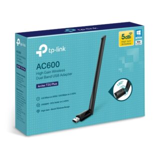 TP-Link Archer T2U Plus AC600 High Gain Wi-Fi Dual Band USB Adapter