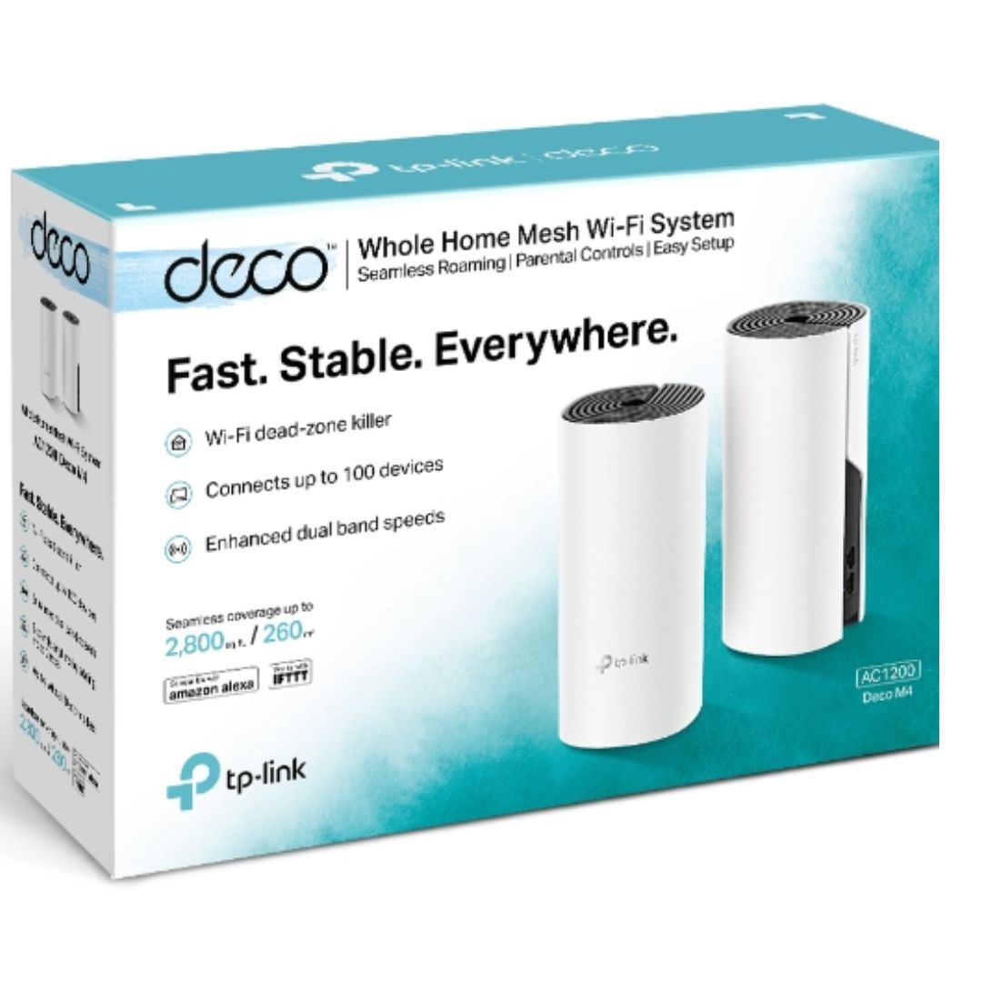 TP-Link Deco M4 (2-pack) AC1200 Whole Home Mesh Wi-Fi (2-Pack)