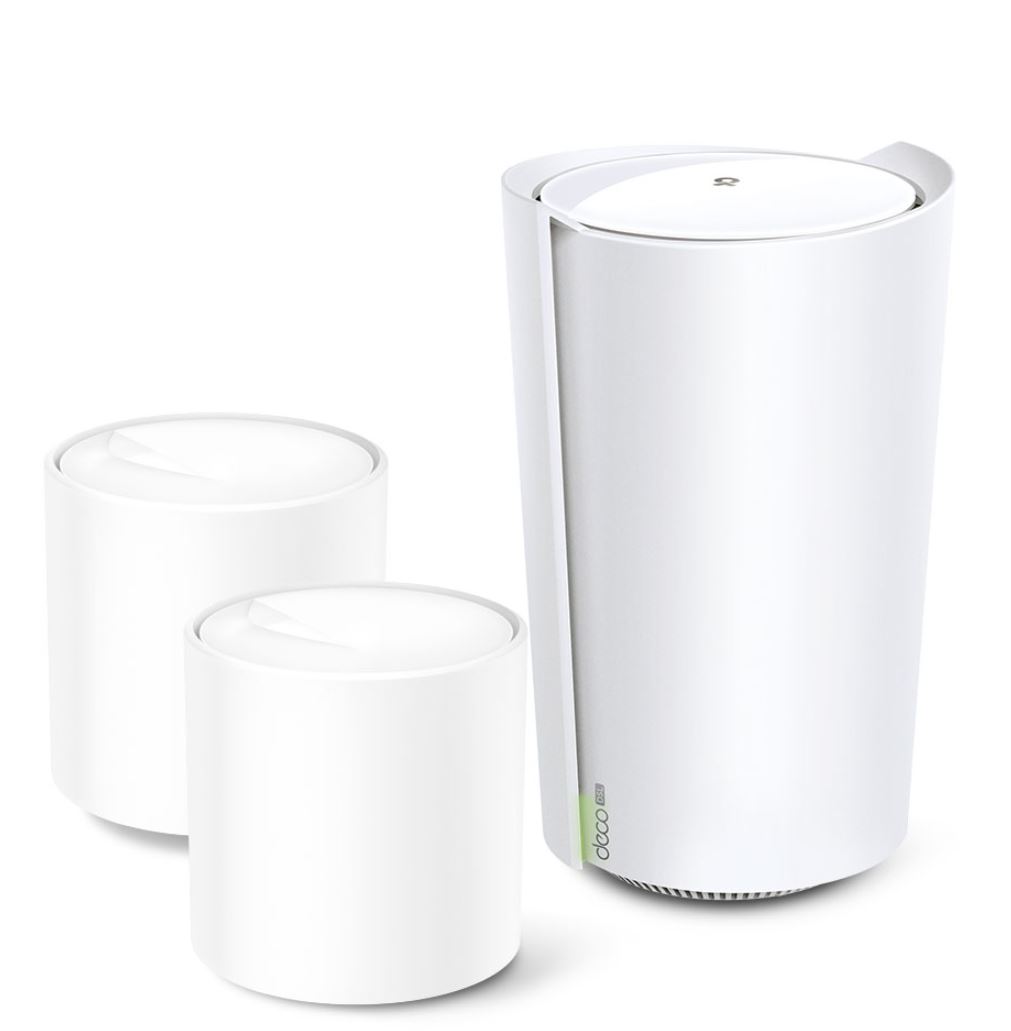 TP-Link Deco X73-DSL(3-pack) AX5400 VDSL Whole Home Mesh Wi-Fi 6 Modem System 660sqm Coverage For 1-3 Bedroom Houses
