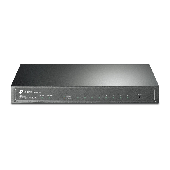 TP-Link SG2008 JetStream 8-Port Gigabit Smart Switch PORT: 8× Gigabit RJ45 Ports: Desktop Steel Case