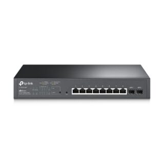 TP-Link SG2210MP 10-Port Gigabit Smart Switch with 8-Port PoE+ 1xFan 14.9Mpps Support Omada SDN