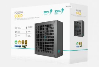 DeepCool PQ1200G 1200W Gamer Storm 80+ Gold/Cybenetics Fully Modular ATX Power Supply 120mm Fan