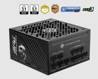 MSI MPG A1000GS PCIE5 1000W ATX Power Supply Unit