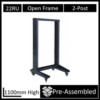 LDR Flat Packed 22U 2-Post Open Frame Rack