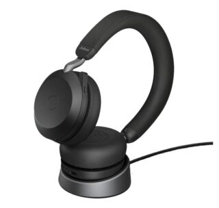 Jabra Evolve2 75 USB-C Link380a UC Stereo Stand Black