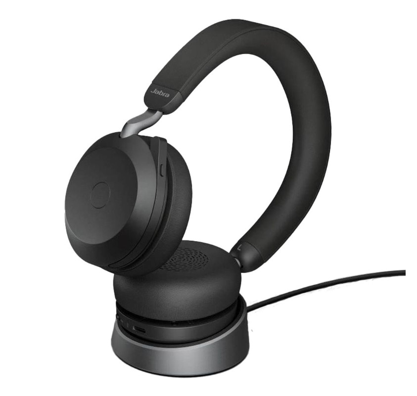 Jabra Evolve2 75 USB-C Link380a UC Stereo Stand Black